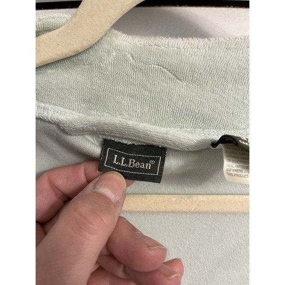 L.L‎ Bean Women's Bathrobes Sz Small OKJ35 Green Short Classic Country - Picture 2 of 8